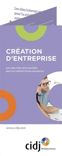 Dépliant réalisé pour le CIDJ