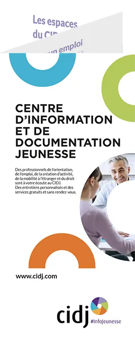 Dépliant réalisé pour le CIDJ