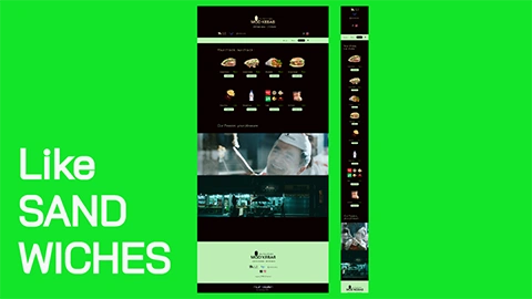 Maquette du site internet d'un restaurant de kebab