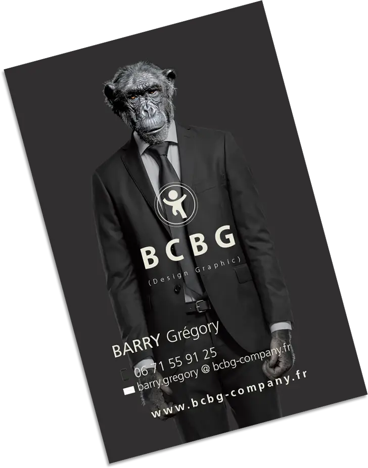 Carte de visites réalisées pour BCBG Créations