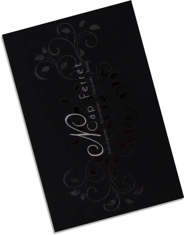 Carte de visites réalisées pour Nuance Cap Ferret