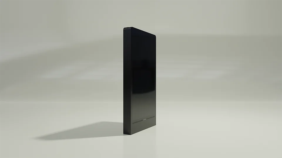 Modélisation 3d de la borne Ultimate™, vue de 3/4 droite
