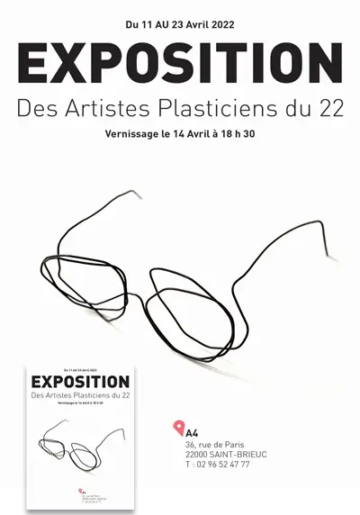 Affiche et Flyer réalisés pour le collectif des Plasticiens du 22
