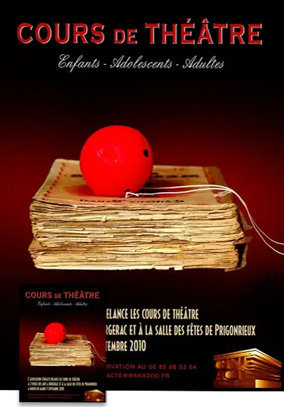 Affiche et Flyer réalisés pour cinéacte, association de théâtre