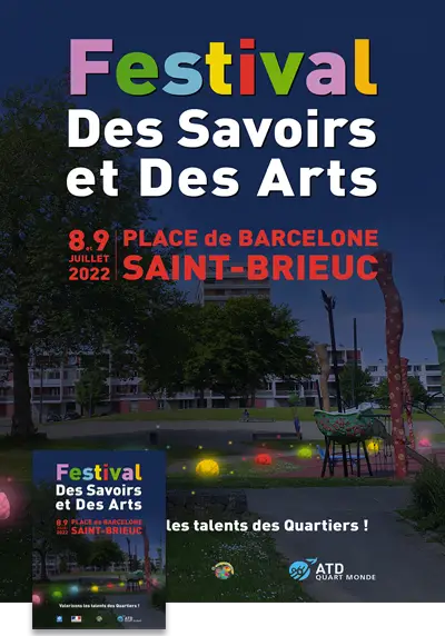Affiche et Flyer réalisés pour ATD quart-monde